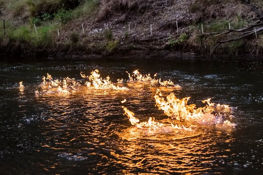The River That Can Catch Fire in Australia