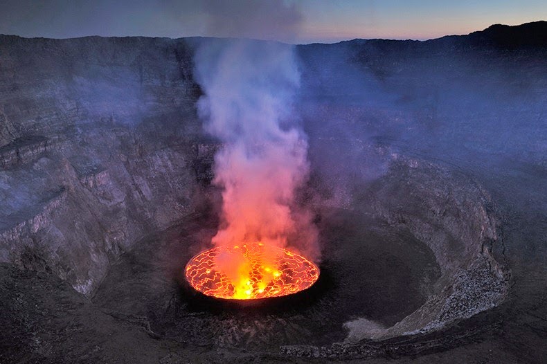 Active Lava Lake of Mount Nyiragongo