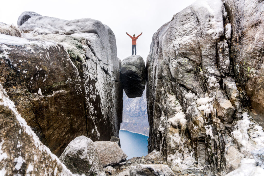 Balancing Rock in Norway