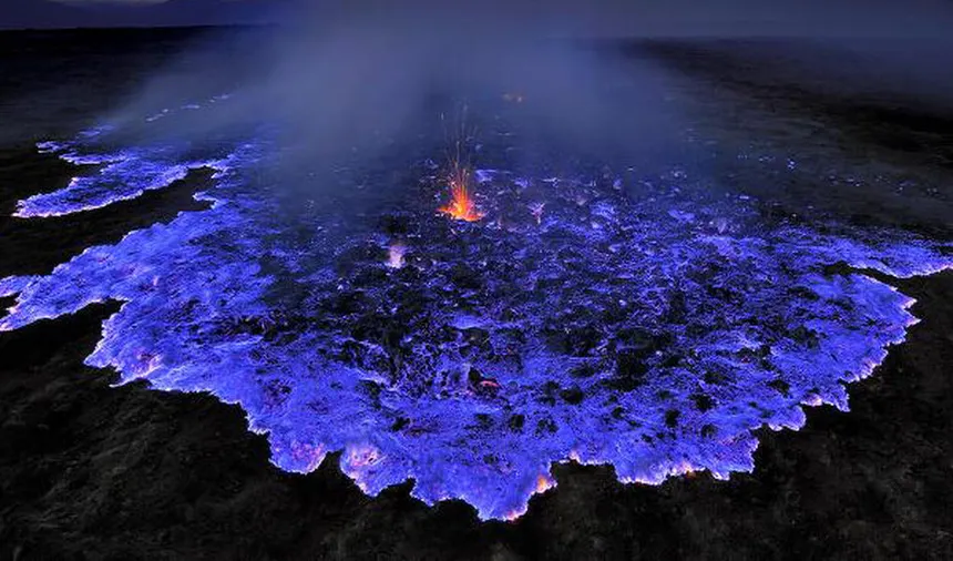 Blue Lava Lake in Ethiopia The Rare Volcanic Phenomenon That Glows Electric Blue