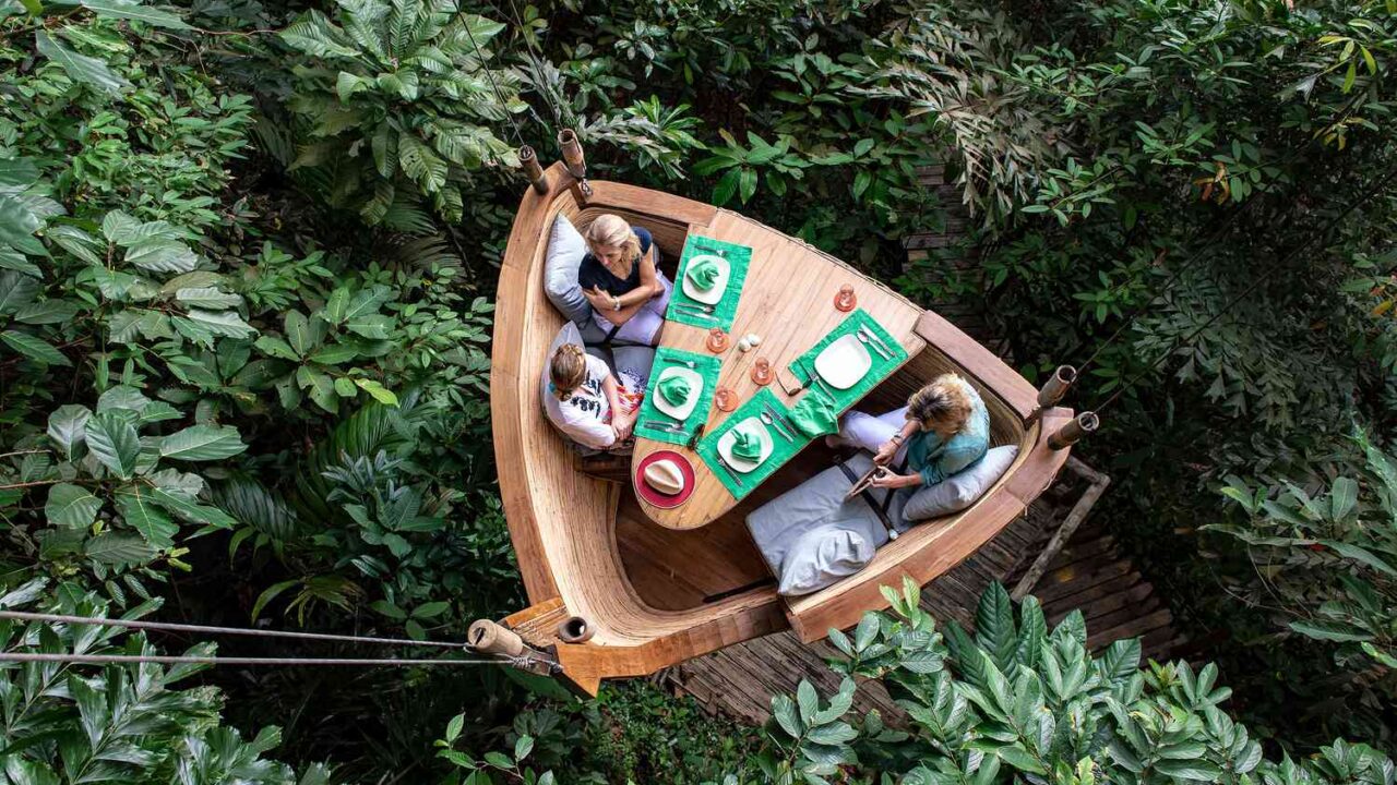 Soneva Kiri Treepod Dining in Koh Kood