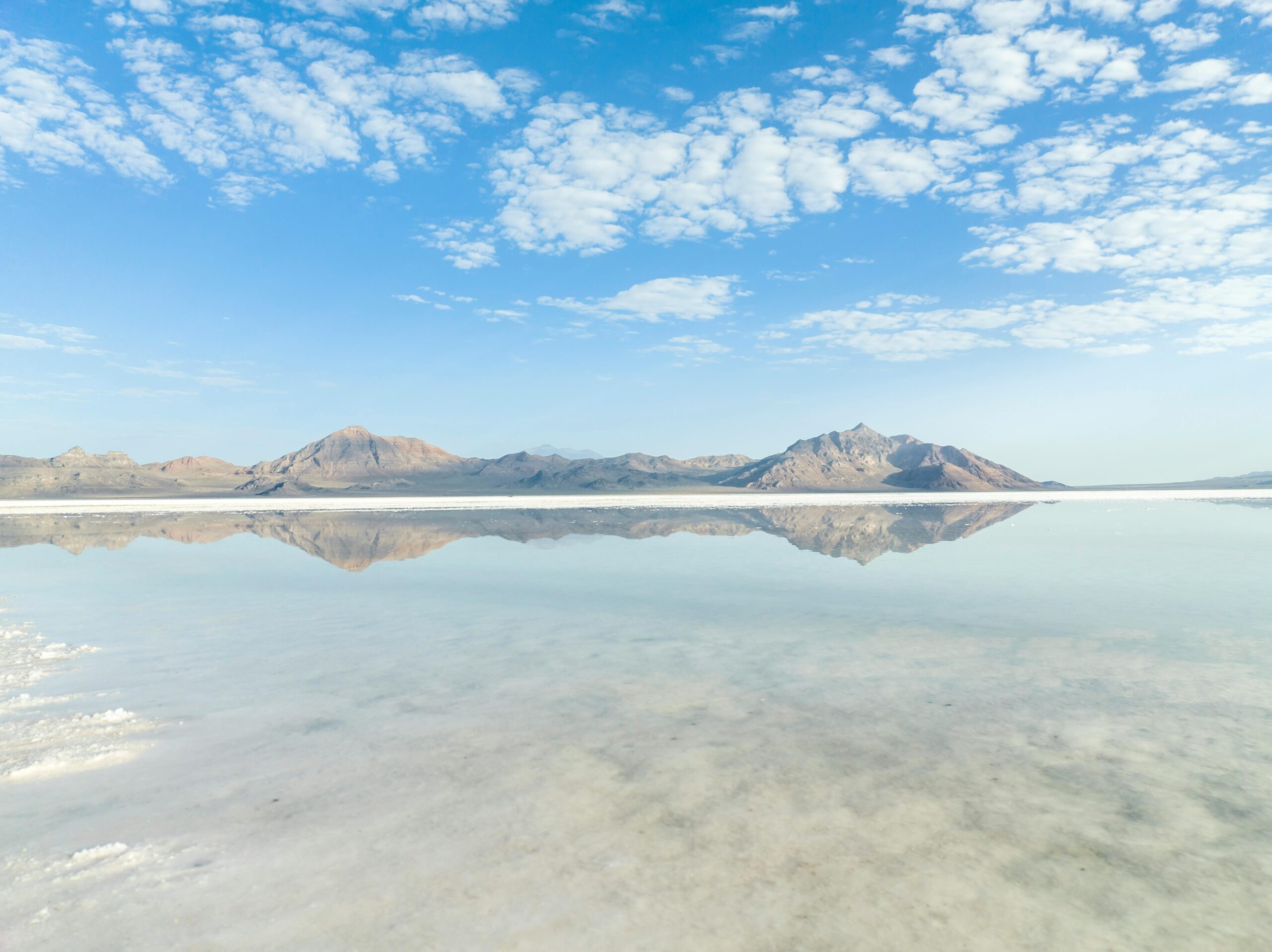 Blue Salt Flats in Utah