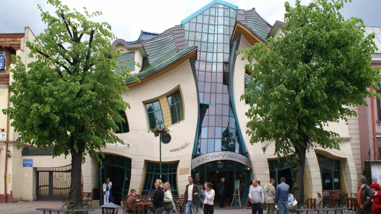 Krzywy Domek The Crooked House in Sopot, Poland
