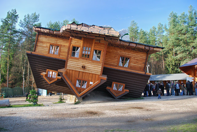 The Town of Upside-Down Houses in Poland Discovering Szymbark’s Gravity-Defying Attraction