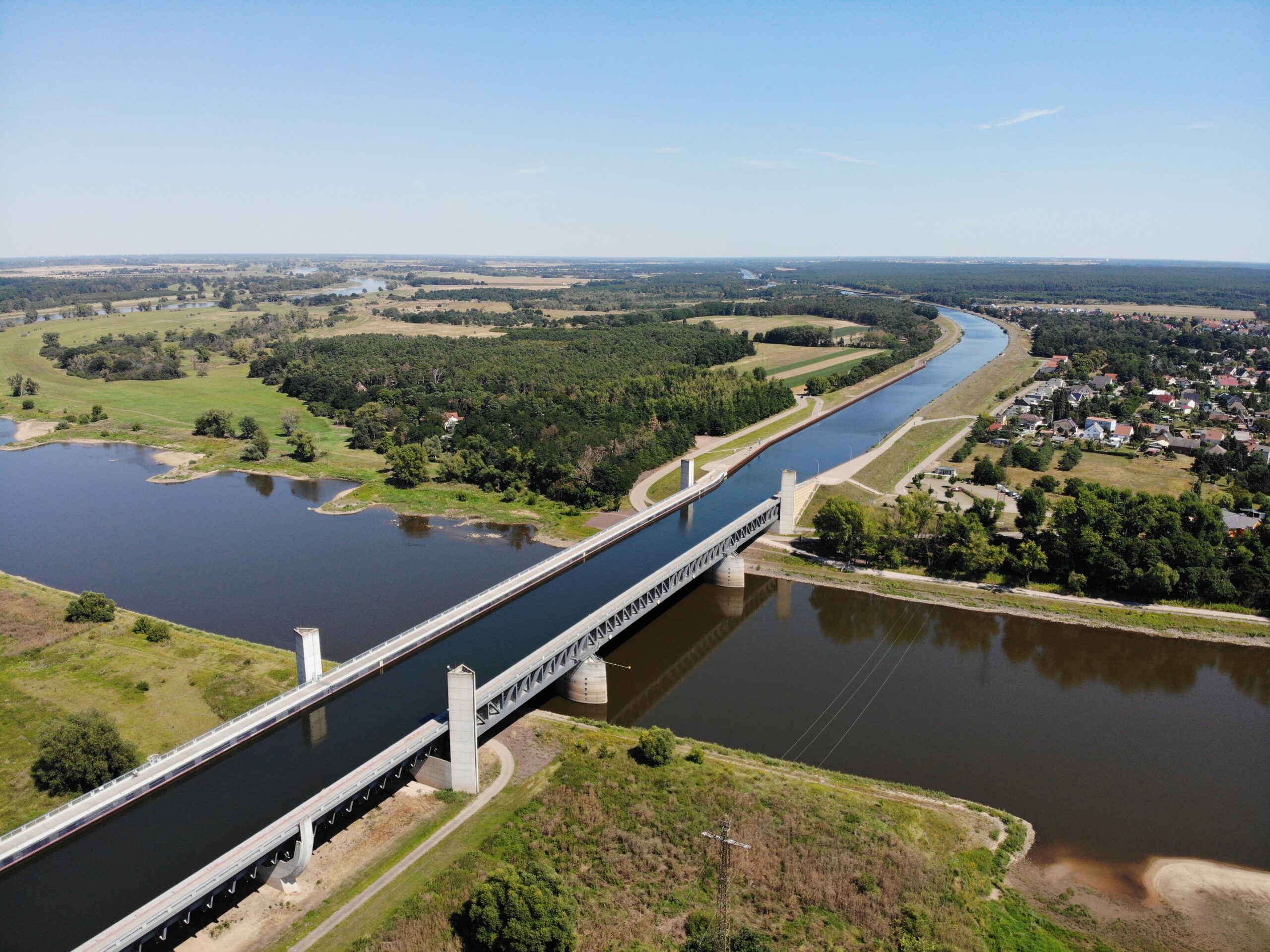 The Magdeburg Water Bridge Germany's Floating Aqueduct Over the Elbe